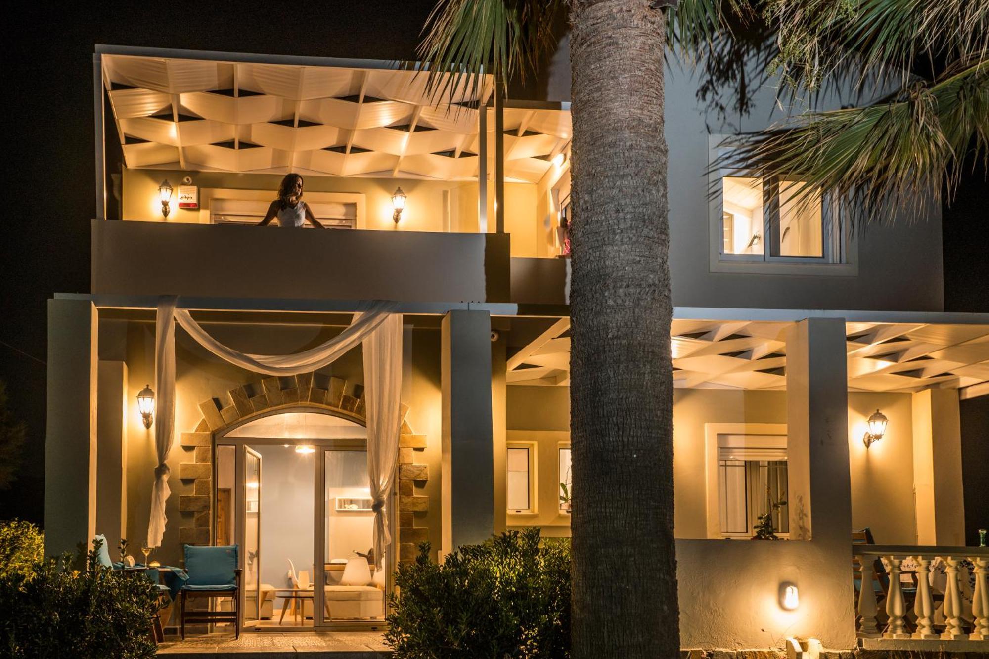 Big Blue Exclusive Beachfront Villa กิสเซมอส ภายนอก รูปภาพ