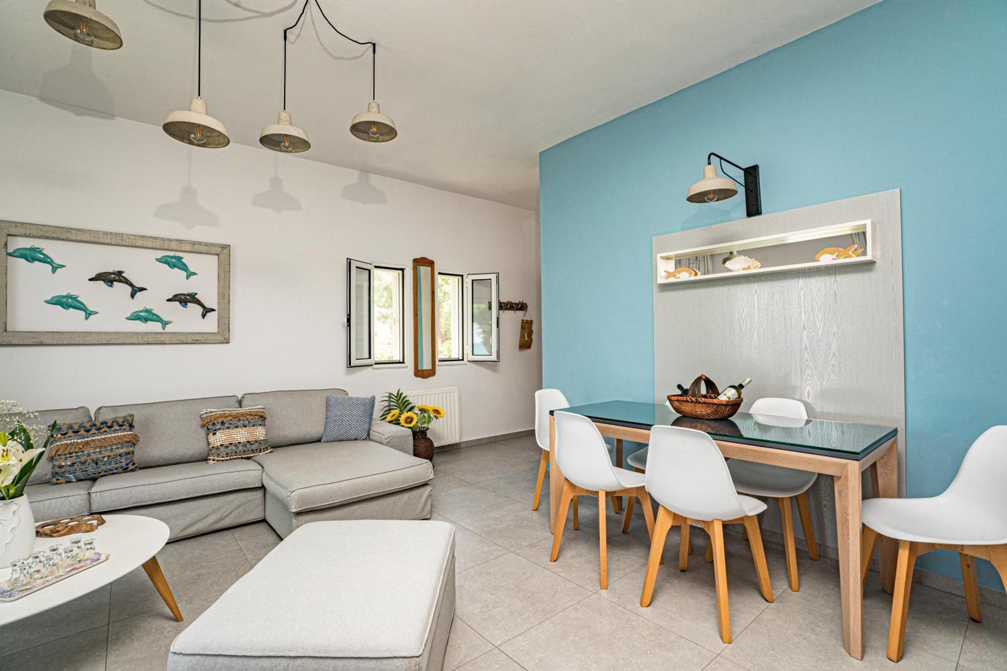 Big Blue Exclusive Beachfront Villa กิสเซมอส ภายนอก รูปภาพ